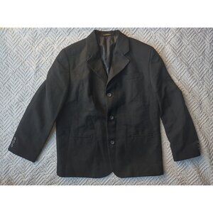 George Boys Size 16 (H) Husky Black Suit Jacket Blazer Coat 3 Button (Separates)